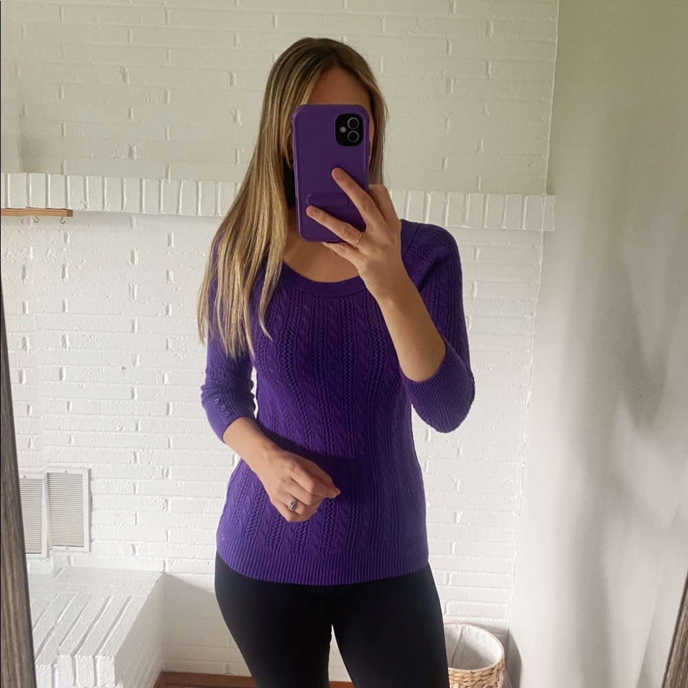 American Eagle Purple Sweater